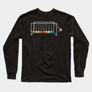 Astrophysicis Planets Newtons Cradle Long Sleeve T-Shirt